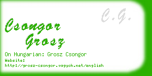 csongor grosz business card